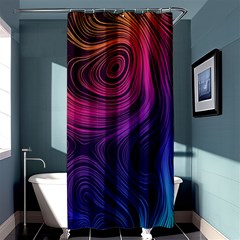 Abstract Pattern Art Wallpaper Shower Curtain 36  X 72  (stall)  by Nexatart