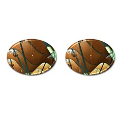 Airport Pattern Shape Abstract Cufflinks (oval) by Nexatart