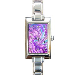 Abstract Art Texture Form Pattern Rectangle Italian Charm Watch by Nexatart