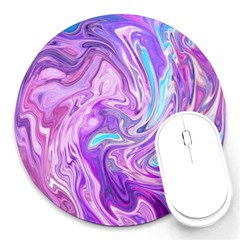 Abstract Art Texture Form Pattern Round Mousepads by Nexatart