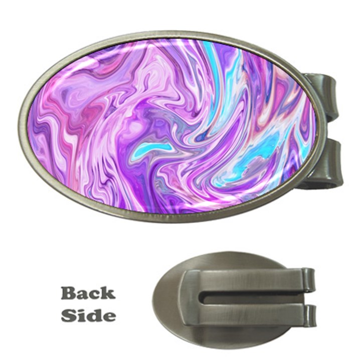 Abstract Art Texture Form Pattern Money Clips (Oval) 