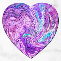 Abstract Art Texture Form Pattern Jigsaw Puzzle (heart) by Nexatart