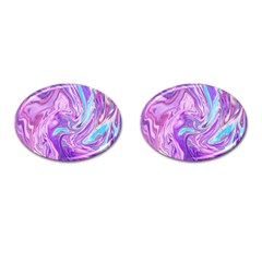 Abstract Art Texture Form Pattern Cufflinks (oval) by Nexatart