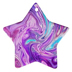 Abstract Art Texture Form Pattern Star Ornament (two Sides) by Nexatart