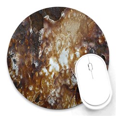 Rusty Texture Pattern Daniel Round Mousepads