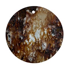 Rusty Texture Pattern Daniel Ornament (Round)