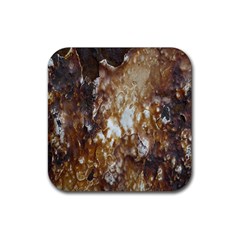 Rusty Texture Pattern Daniel Rubber Coaster (Square) 