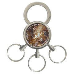 Rusty Texture Pattern Daniel 3-ring Key Chains by Nexatart