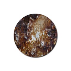 Rusty Texture Pattern Daniel Rubber Round Coaster (4 pack) 