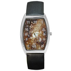 Rusty Texture Pattern Daniel Barrel Style Metal Watch by Nexatart