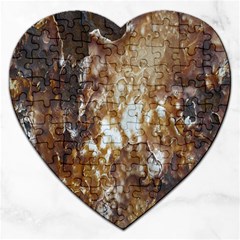 Rusty Texture Pattern Daniel Jigsaw Puzzle (Heart)