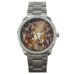 Rusty Texture Pattern Daniel Sport Metal Watch