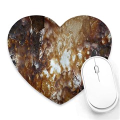 Rusty Texture Pattern Daniel Heart Mousepads