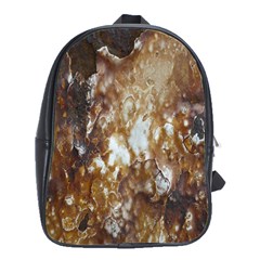 Rusty Texture Pattern Daniel School Bag (large) by Nexatart