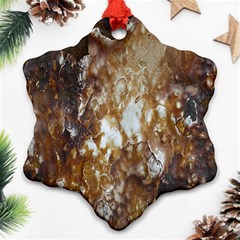 Rusty Texture Pattern Daniel Ornament (Snowflake)