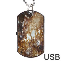 Rusty Texture Pattern Daniel Dog Tag Usb Flash (two Sides) by Nexatart