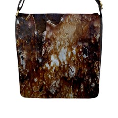 Rusty Texture Pattern Daniel Flap Messenger Bag (L) 