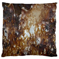 Rusty Texture Pattern Daniel Large Flano Cushion Case (Two Sides)