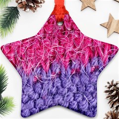 Wool Knitting Stitches Thread Yarn Ornament (Star)