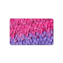 Wool Knitting Stitches Thread Yarn Magnet (name Card) by Nexatart