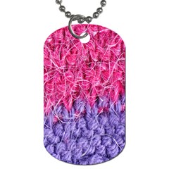 Wool Knitting Stitches Thread Yarn Dog Tag (one Side) by Nexatart