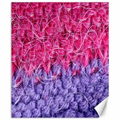 Wool Knitting Stitches Thread Yarn Canvas 8  x 10 