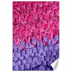 Wool Knitting Stitches Thread Yarn Canvas 24  X 36  by Nexatart