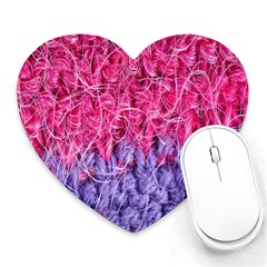 Wool Knitting Stitches Thread Yarn Heart Mousepads