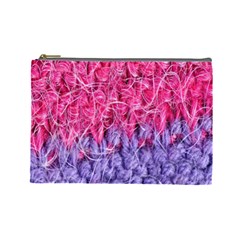 Wool Knitting Stitches Thread Yarn Cosmetic Bag (large)  by Nexatart