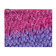 Wool Knitting Stitches Thread Yarn Cosmetic Bag (xl) by Nexatart