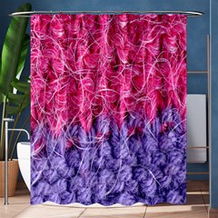 Wool Knitting Stitches Thread Yarn Shower Curtain 60  X 72  (medium)  by Nexatart