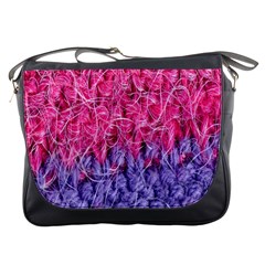 Wool Knitting Stitches Thread Yarn Messenger Bags