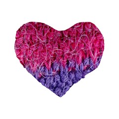 Wool Knitting Stitches Thread Yarn Standard 16  Premium Heart Shape Cushions