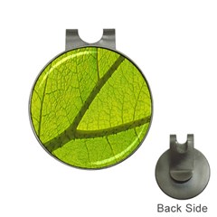 Green Leaf Plant Nature Structure Hat Clips With Golf Markers by Nexatart