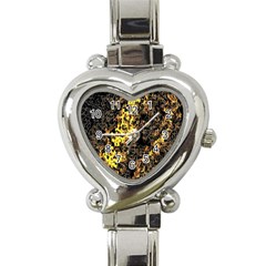 The Background Wallpaper Gold Heart Italian Charm Watch by Nexatart