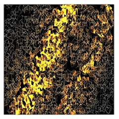 The Background Wallpaper Gold Large Satin Scarf (square) by Nexatart