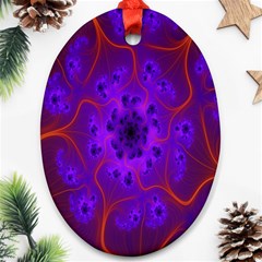 Fractal Mandelbrot Julia Lot Ornament (oval) by Nexatart