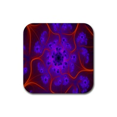 Fractal Mandelbrot Julia Lot Rubber Coaster (square)  by Nexatart