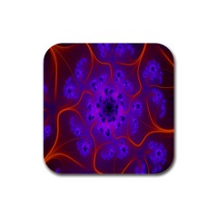 Fractal Mandelbrot Julia Lot Rubber Square Coaster (4 Pack)  by Nexatart