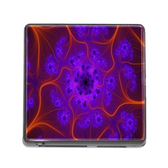 Fractal Mandelbrot Julia Lot Memory Card Reader (square) by Nexatart