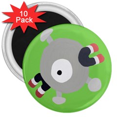 Magnemite (blue) 3  Magnets (10 Pack)  by SamEarl13