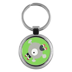 Magnemite (blue) Key Chains (round)  by SamEarl13