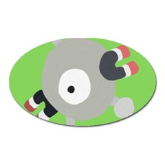 Magnemite (blue) Oval Magnet by SamEarl13