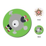 Magnemite (blue) Playing Cards (Round)  Front