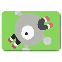 Magnemite (blue) Large Doormat  by SamEarl13