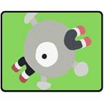 Magnemite (blue) Double Sided Fleece Blanket (Medium)  58.8 x47.4  Blanket Back