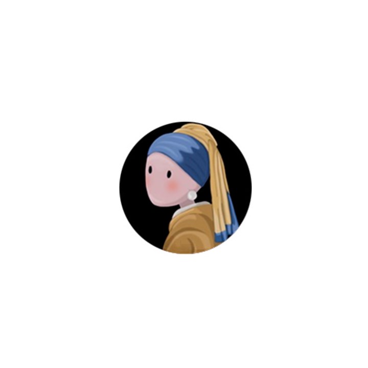 Girl with a Pearl Earring 1  Mini Buttons