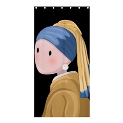 Girl With A Pearl Earring Shower Curtain 36  X 72  (stall)  by Valentinaart