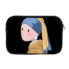 Girl With A Pearl Earring Apple Macbook Pro 17  Zipper Case by Valentinaart