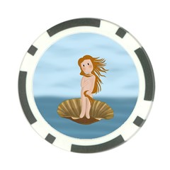 The Birth Of Venus Poker Chip Card Guard by Valentinaart